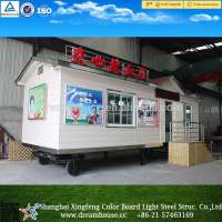 china prefabricated mobile homes/ prefab flat pack container house/Mobile living container house