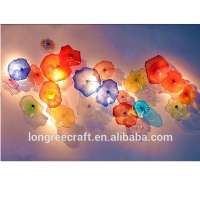 Decorative Hand Blown Glass Wall Art Murano Glass Wall Pate