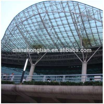 High quality curved glass curtain wall